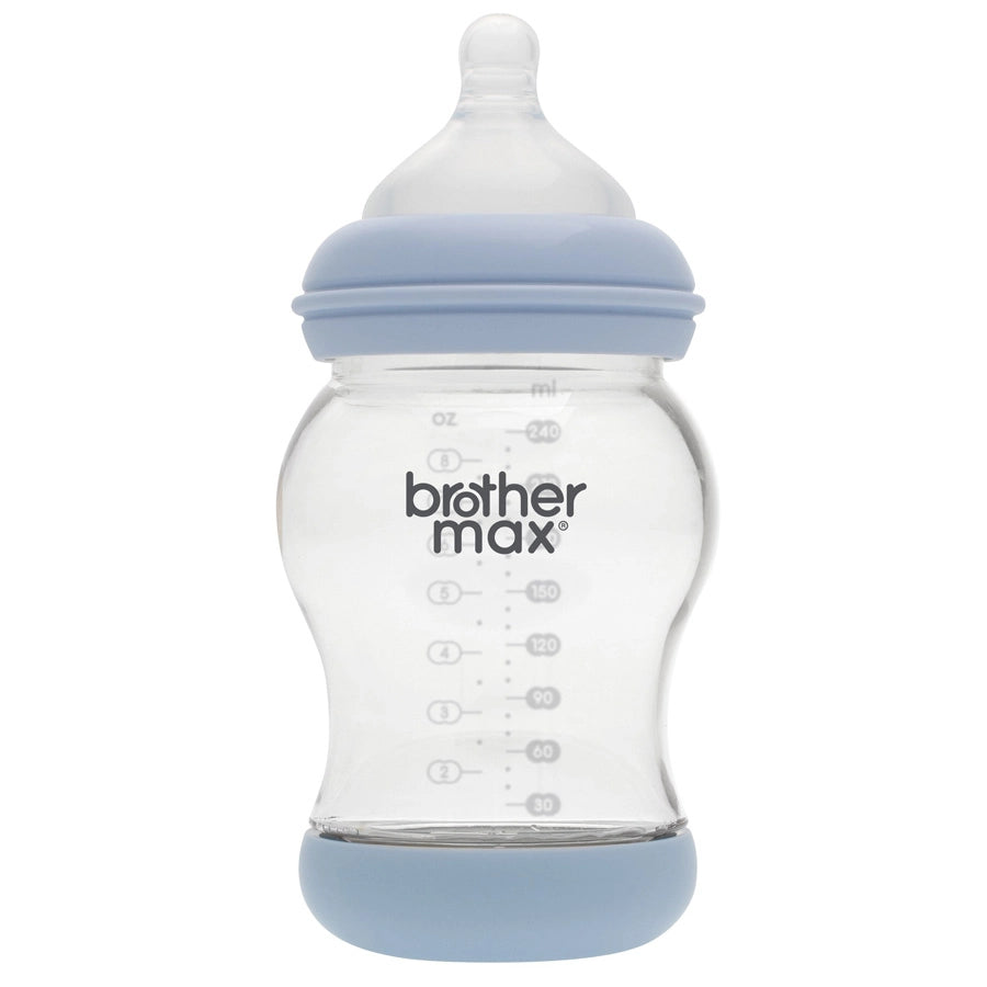 Brother Max PP Anti-Colic Feeding Bottle 240ml/8oz + M Teat (Blue)