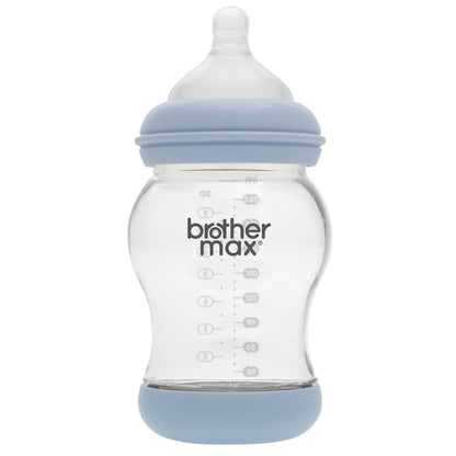 Brother Max PP Anti-Colic Feeding Bottle 240ml/8oz + M Teat (Blue)