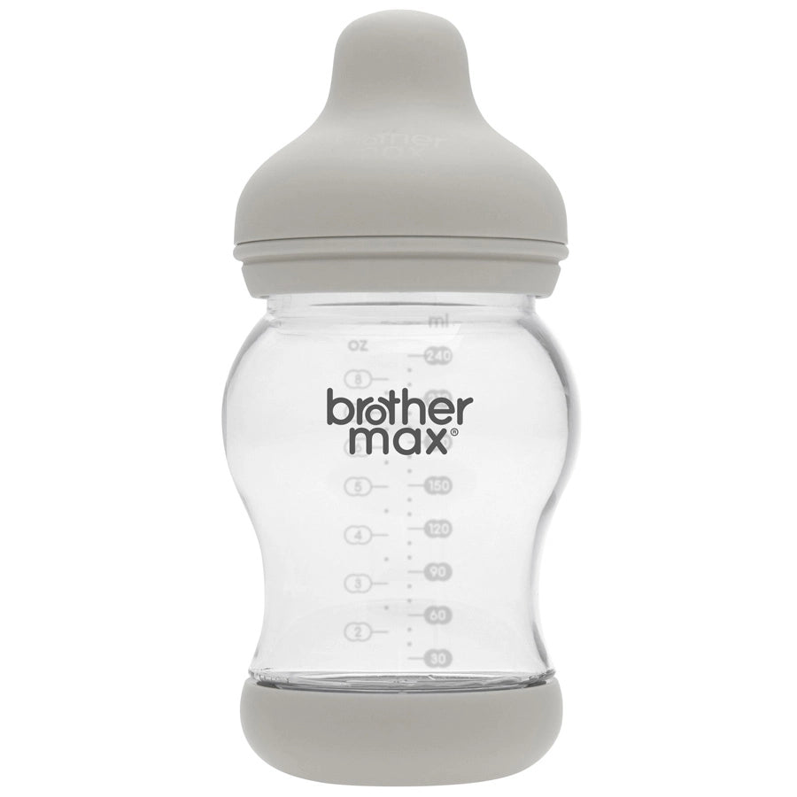 Brother Max - PP Anti-Colic Feeding Bottle 240ml/8oz + M Teat (Grey)