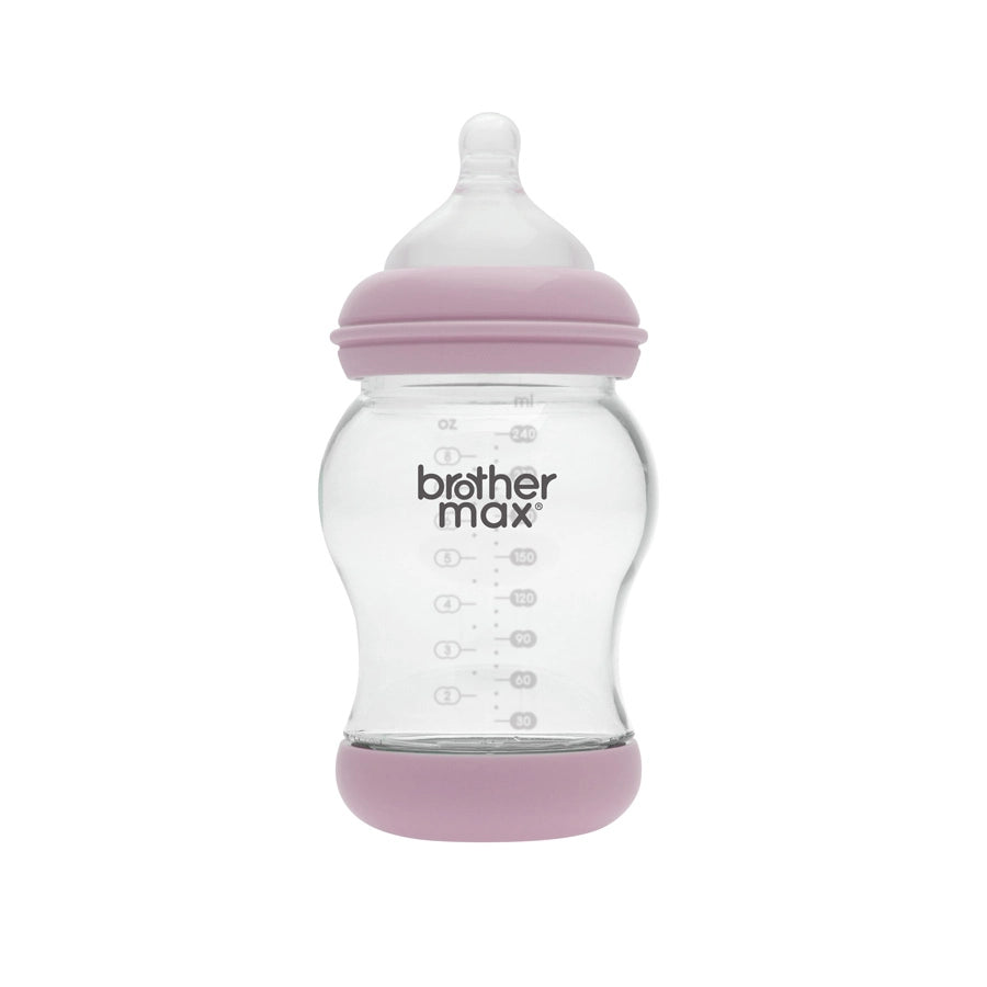 Brother Max PP Anti-Colic Feeding Bottle 240ml/8oz + M Teat (Pink)