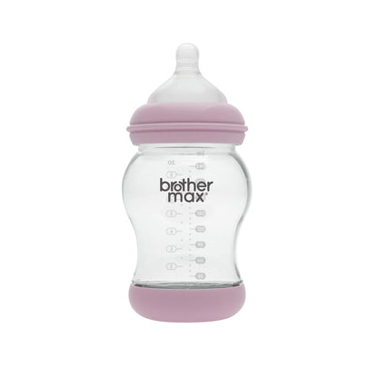 Brother Max PP Anti-Colic Feeding Bottle 240ml/8oz + M Teat (Pink)
