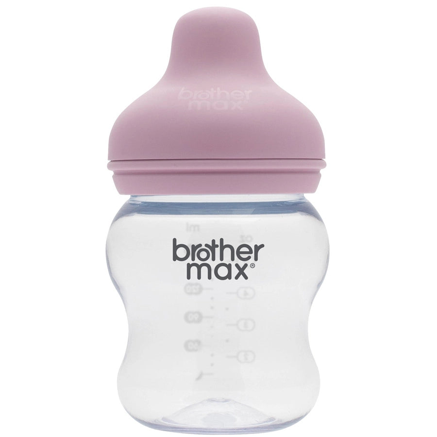Brother Max - PP Extra Wide Neck Feeding Bottle 160ml/5oz + S Teat (Pink)