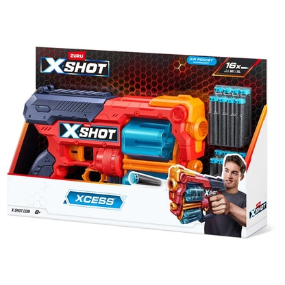 ZURU X-Shot Excel Xcess S2 Dart Blaster (6Pcs)