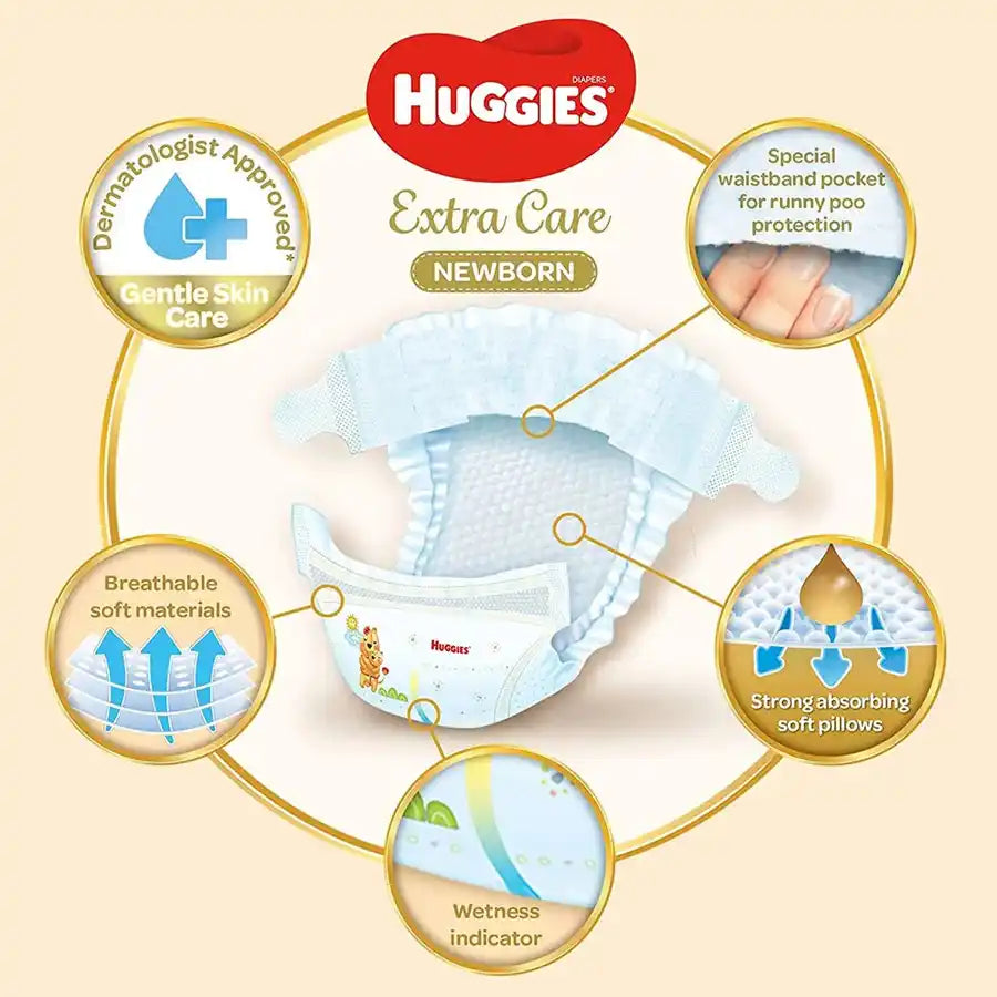 Huggies Diapers Pure and Natural 21's (Size 1)