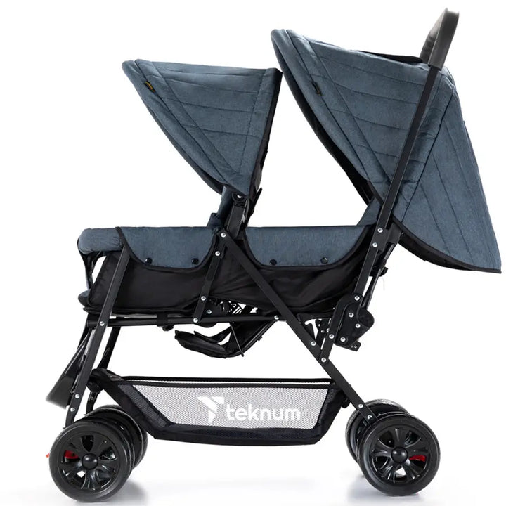 Teknum Double Baby Stroller - Grey