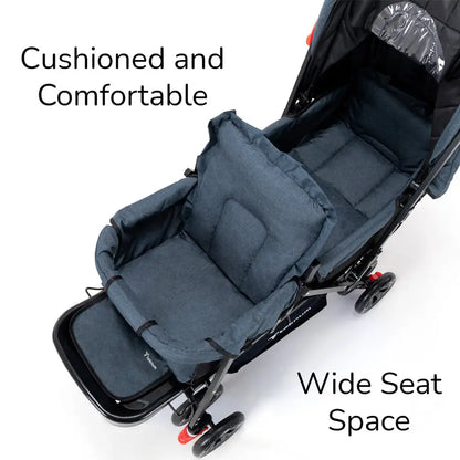 Teknum Double Baby Stroller - Grey