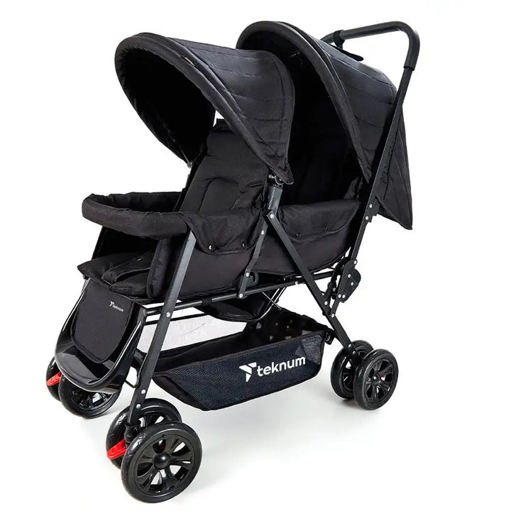 Teknum Double Baby Stroller - Black