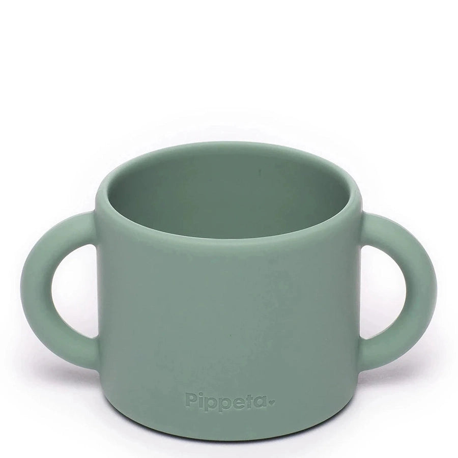 Pippeta Silicone Cup + Straw (Meadow Green)