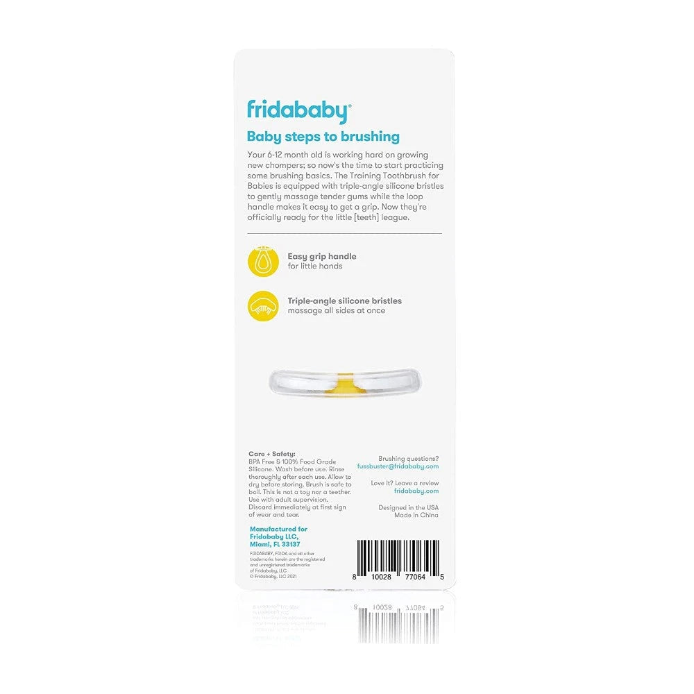 Fridababy - Training Toothbrush For Babies With Soft Silicone Bristles