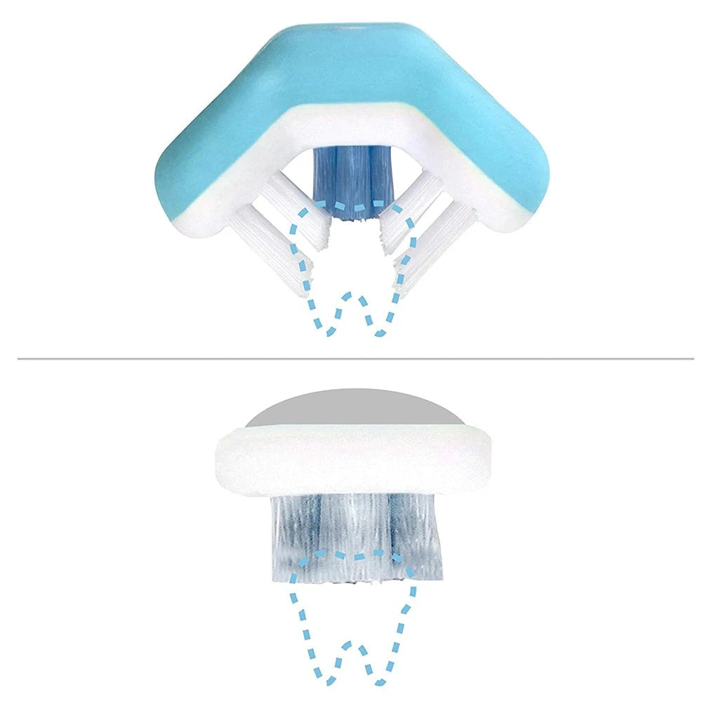 Frida Baby Triple-Angle Toothhugger Training Toothbrush For Toddler (Blue) Frida Baby Triple-Angle Toothhugger Training Toothbrush For Toddler (Blue)