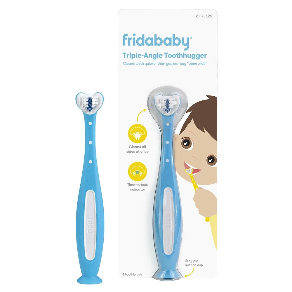 Frida Baby Triple-Angle Toothhugger Training Toothbrush For Toddler (Blue) Frida Baby Triple-Angle Toothhugger Training Toothbrush For Toddler (Blue)