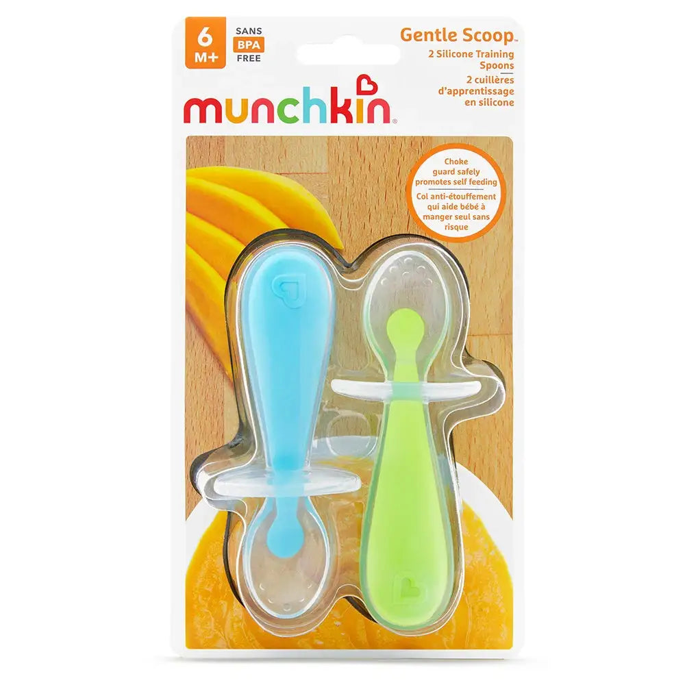 Munchkin - Gentle Scoop Spoons - Pack of 2 (Blue/Green)