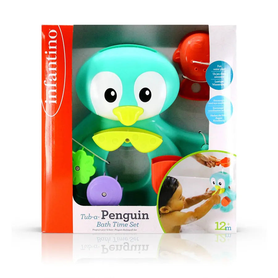مجموعة وقت الاستحمام Tub-a-Penguin من Infantino مجموعة وقت الاستحمام Tub-a-Penguin من Infantino