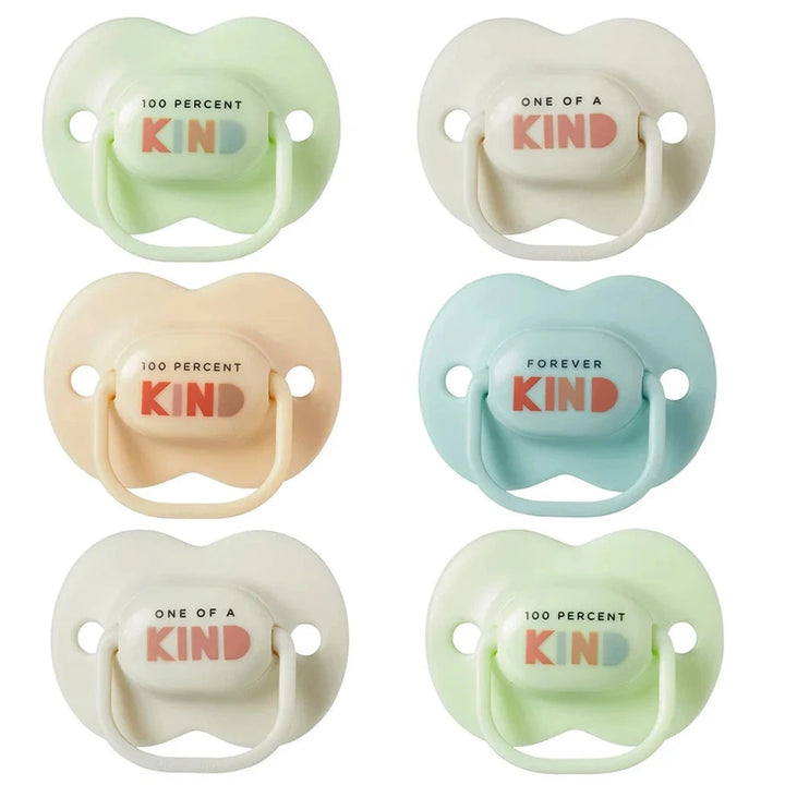 Tommee Tippee  Anytime Soother, Be Kind, Pack of 6, (0-6 months)