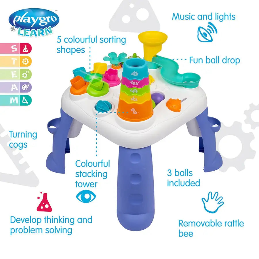 طاولة الأنشطة الموسيقية والأضواء من Playgro Sensory Explorer طاولة الأنشطة الموسيقية والأضواء من Playgro Sensory Explorer