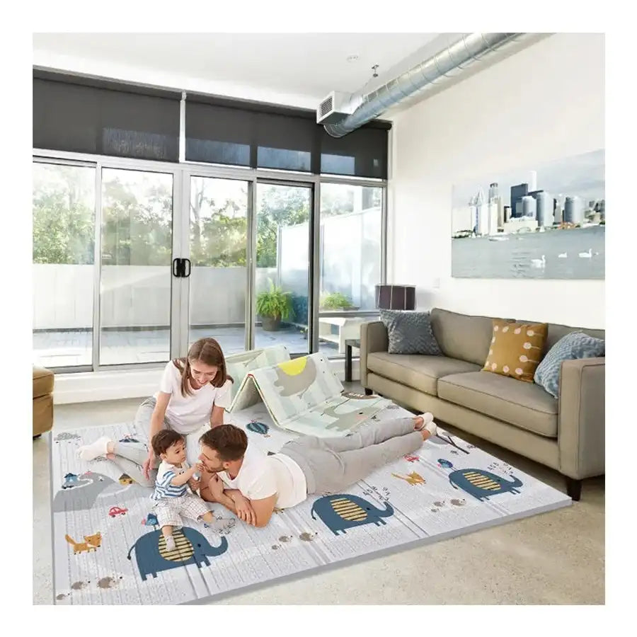 Little Angel Folding Mat Double Sided - Elephant