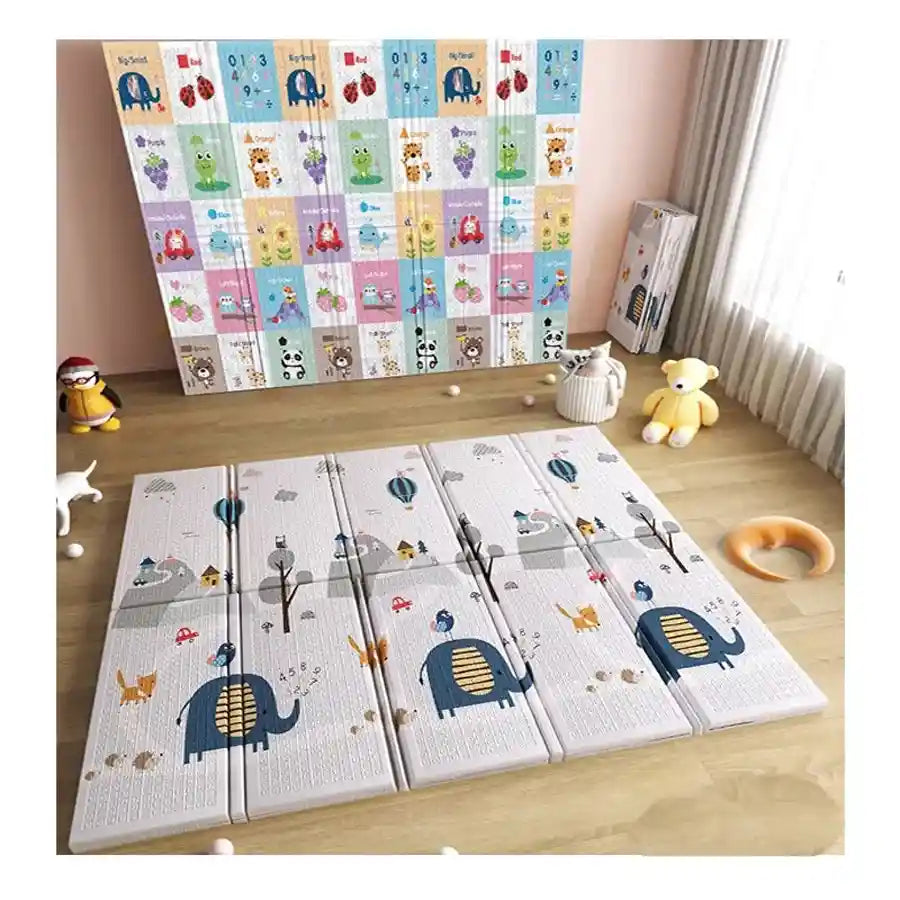 Little Angel Folding Mat Double Sided - Elephant
