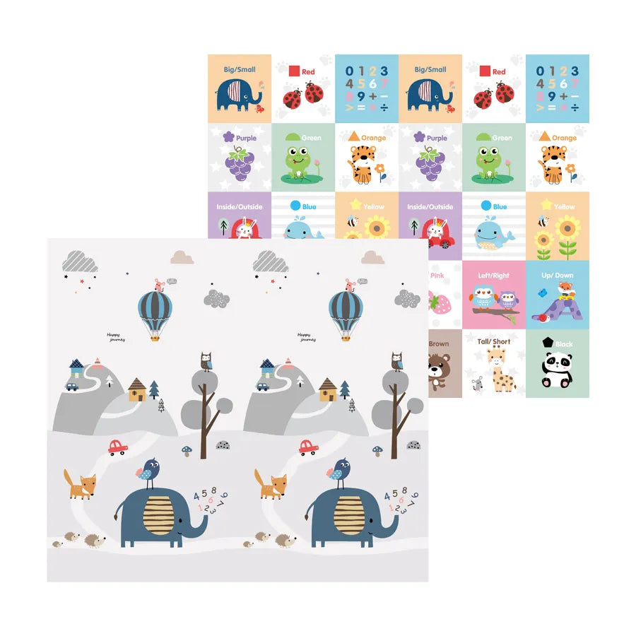 Little Angel Folding Mat Double Sided - Elephant