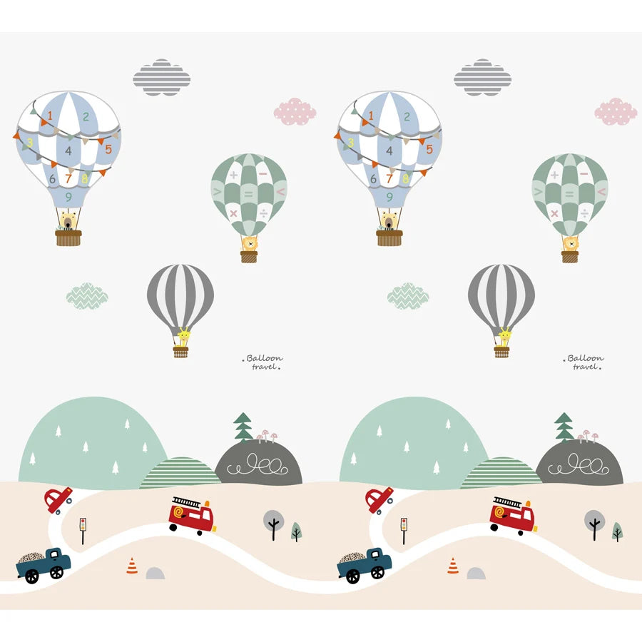 Little Angel Folding Mat Double Sided - Balloons