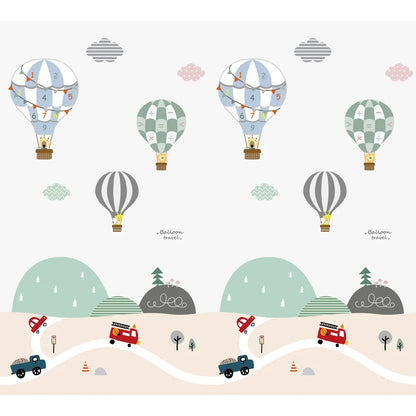 Little Angel Folding Mat Double Sided - Balloons