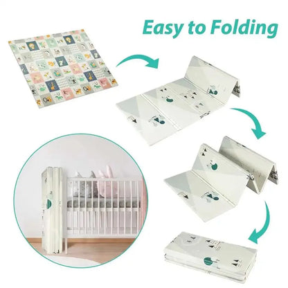 Little Angel Folding Mat Double Sided - Balloons