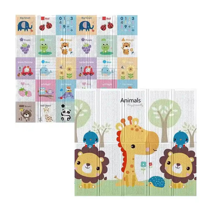 Little Angel Folding Mat Double Sided - Animals