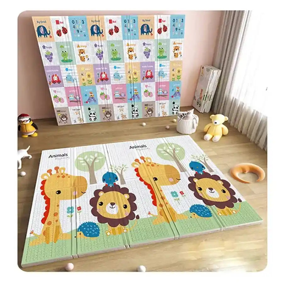 Little Angel Folding Mat Double Sided - Animals