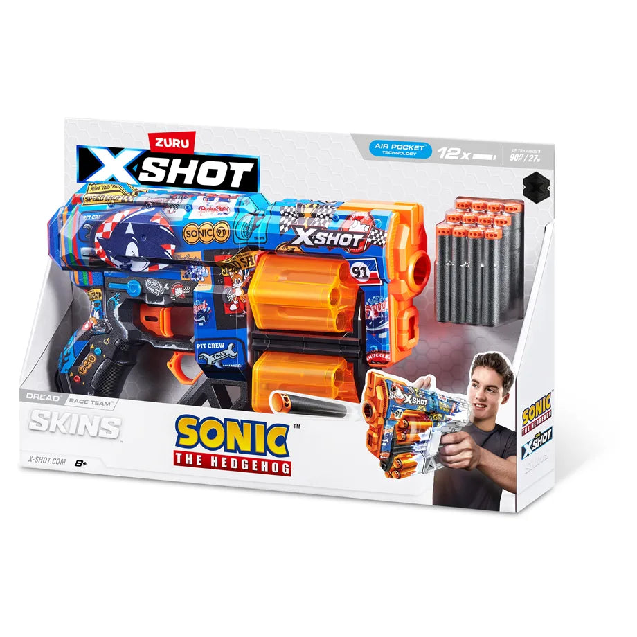 ZURU Xshot-Skins-Dread S2 (Sonic)Race Team
