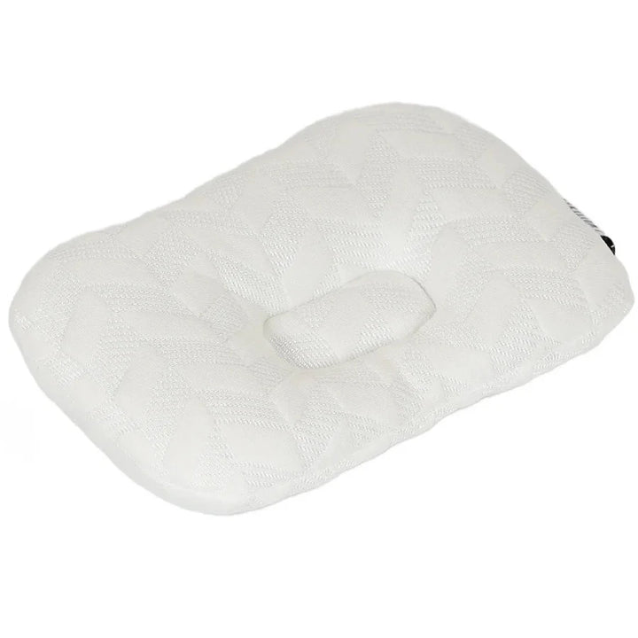 White & Grey - Bamboo Cushioned Baby Pillow - Arrow