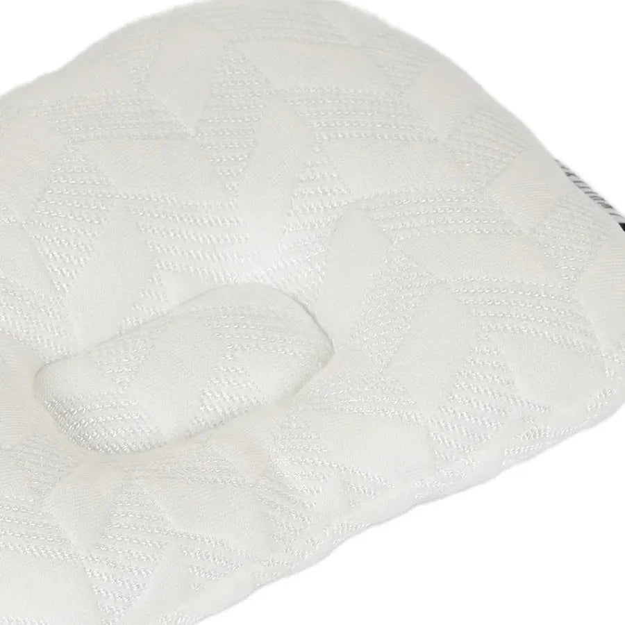 White & Grey - Bamboo Cushioned Baby Pillow - Arrow
