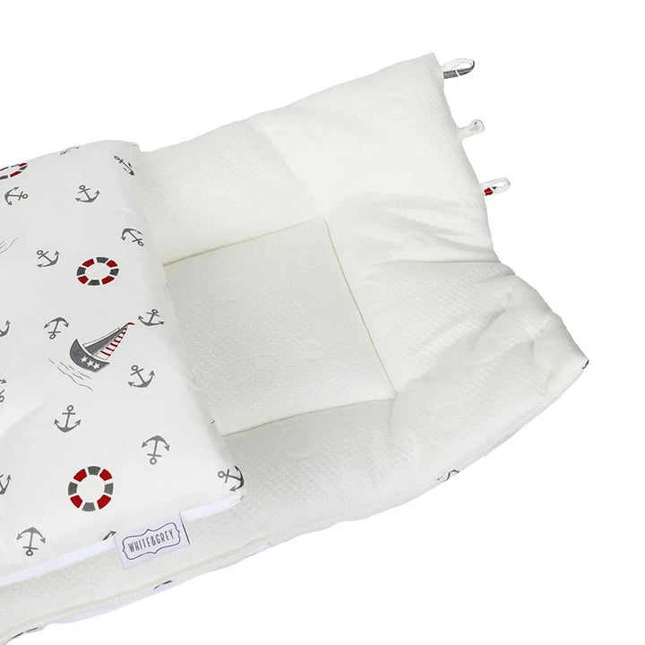 White & Grey - Baby Sleeping Bag - Boat