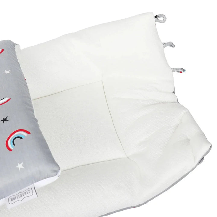 White & Grey - Baby Sleeping Bag - Rainbow