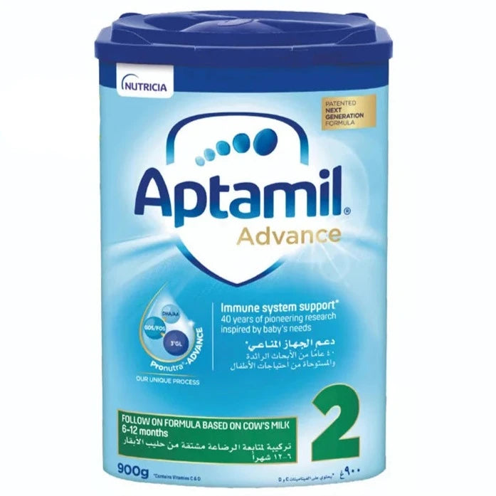 Aptamil Advance 2 Follow On Formula 6-12 Months, 900g
