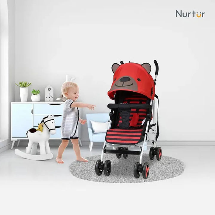 Nurtur - Luca Bear Lightweight Stroller (Red)