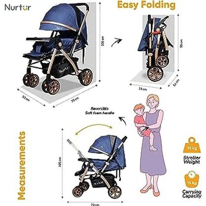 Nurtur Wilder Travel Stroller (Blue)