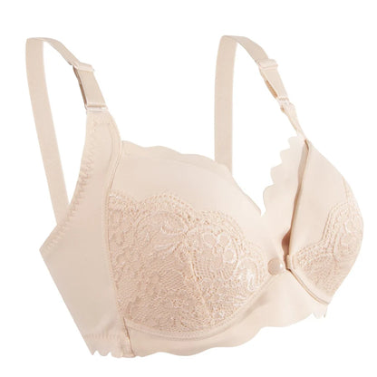 Okus Elegant Seamless Maternity & Nursing Bra - (Beige)