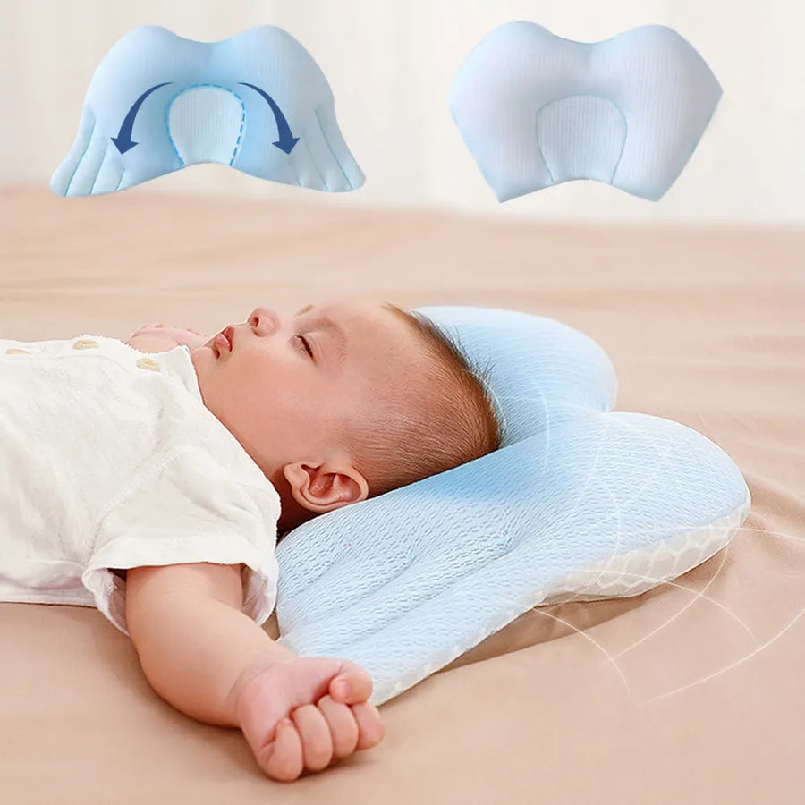 Sunveno - Infant Head Shaper Wings Pillow (Blue)