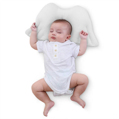 Sunveno Infant Head Shaper Wings Pillow (White)