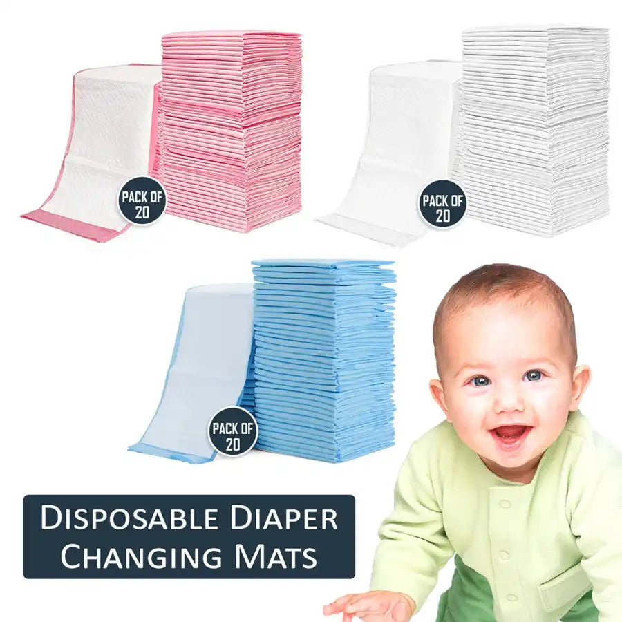 Little Story - Disposable Diaper Changing Mats - Pack of 20pcs (Pink)