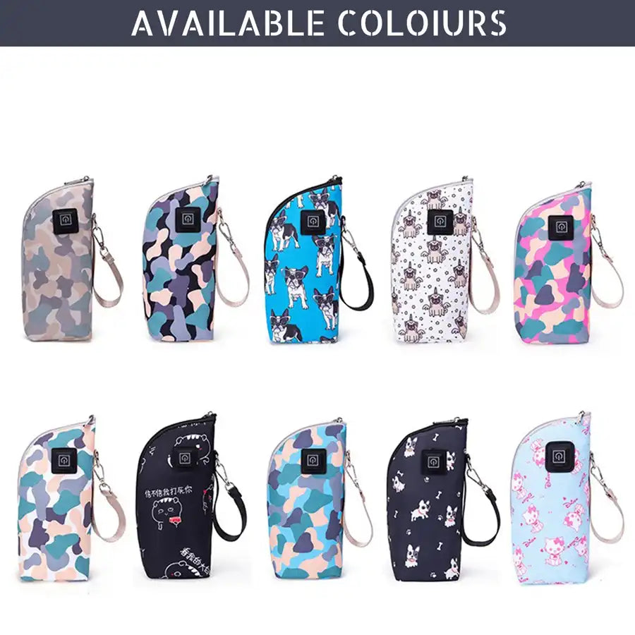 Little Story Portable Insulated Milk Bottle Warmer Bag with USB