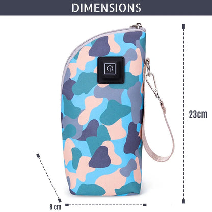 Little Story Portable Insulated Milk Bottle Warmer Bag with USB