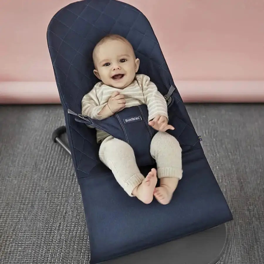 BabyBjörn Bouncer Bliss - Cotton (Midnight blue)