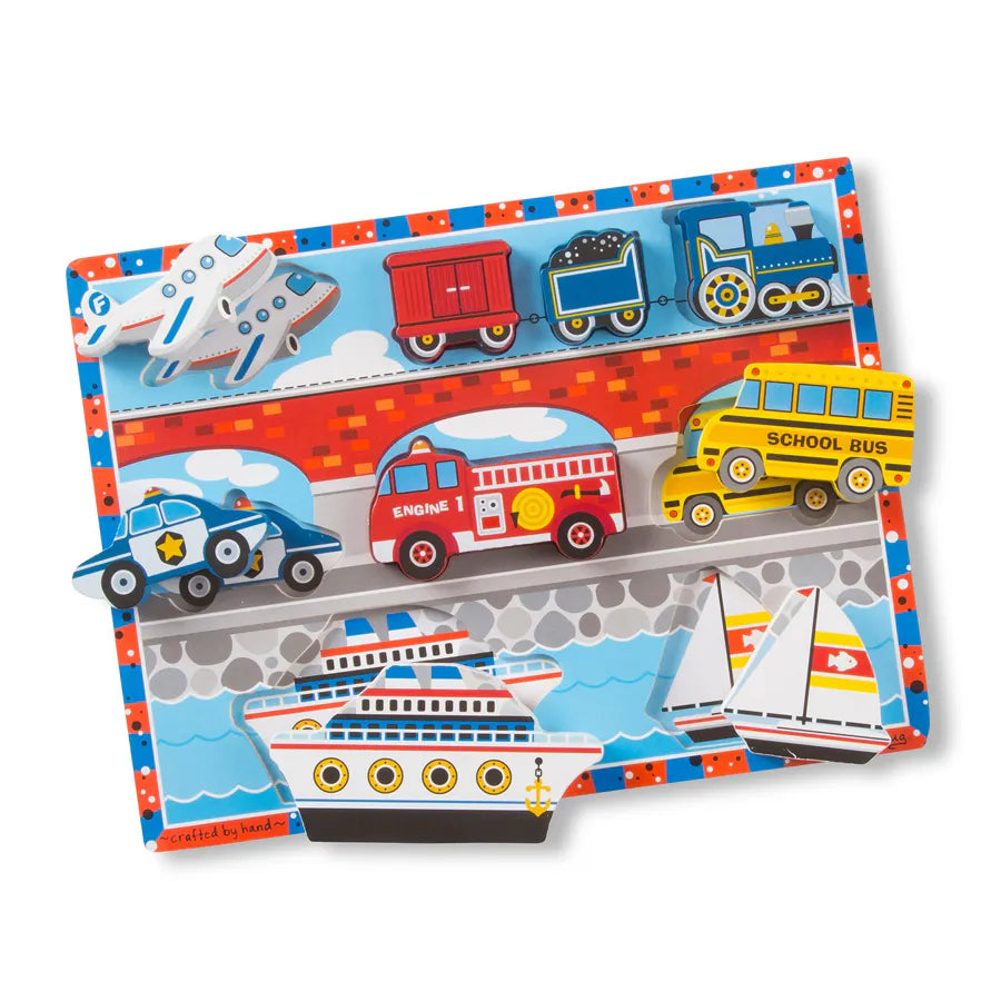 Melissa and Doug Melissa And Doug Vehicles Chunky Puzzle