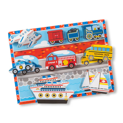 Melissa and Doug Melissa And Doug Vehicles Chunky Puzzle