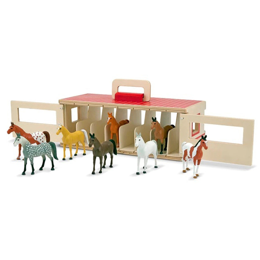 Melissa and Doug Take-Along Show-Horse Stable
