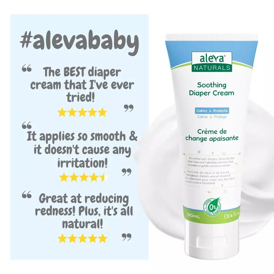 كريم الحفاضات المهدئ من Aleva Naturals - 100 مل كريم الحفاضات المهدئ من Aleva Naturals - 100 مل