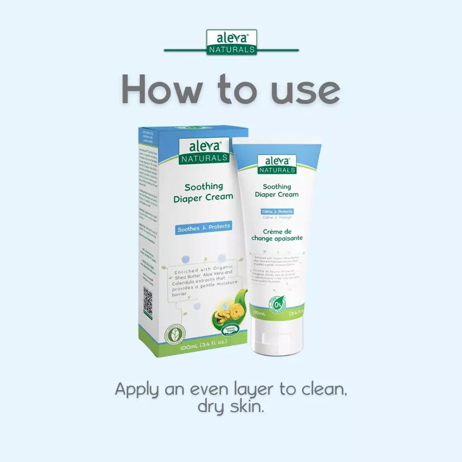 كريم الحفاضات المهدئ من Aleva Naturals - 100 مل كريم الحفاضات المهدئ من Aleva Naturals - 100 مل