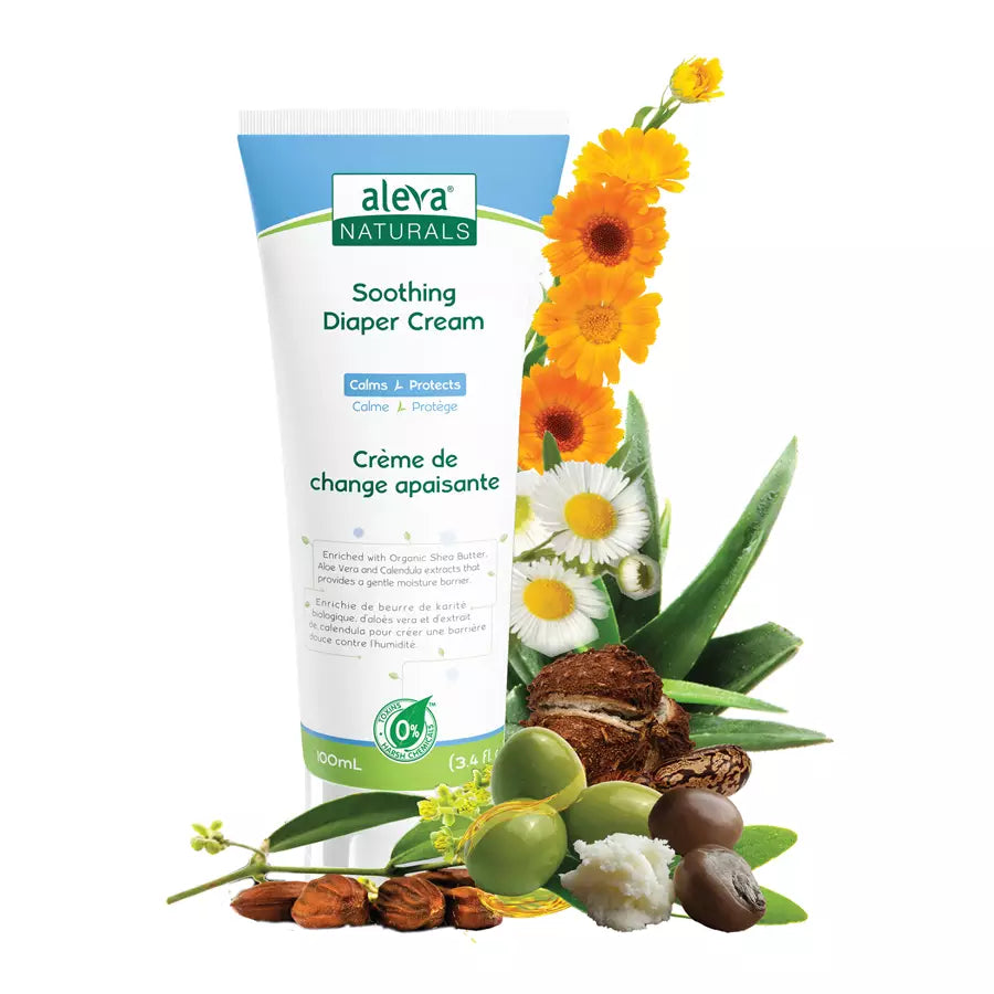 كريم الحفاضات المهدئ من Aleva Naturals - 100 مل كريم الحفاضات المهدئ من Aleva Naturals - 100 مل