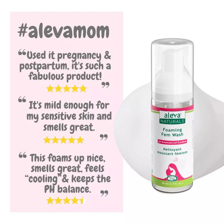 Aleva Naturals Maternal Care Foaming Fem Wash - Travel Size - 50ml