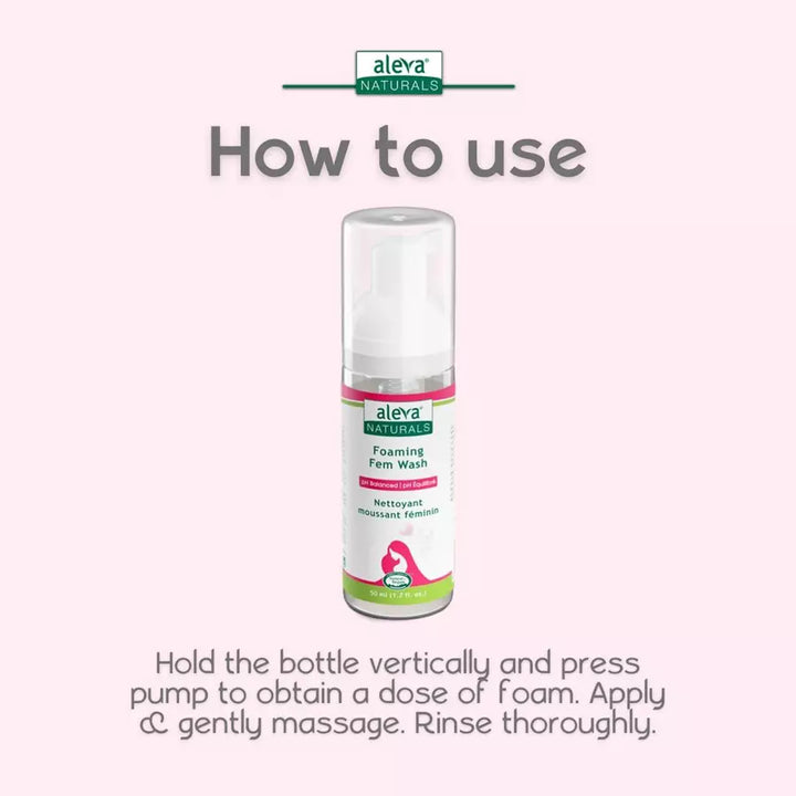 Aleva Naturals Maternal Care Foaming Fem Wash - Travel Size - 50ml